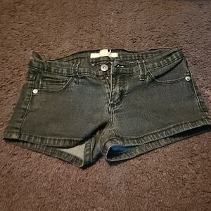 2.1 Denim Dark Gray Jean Shorts